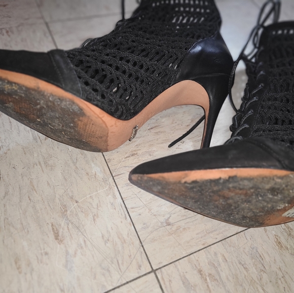 Schutz Black Booties Size 7.5 - Picture 3 of 8